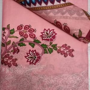 Peach Print Cotton Pakistani