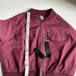 Wine, Colour Jacket Cum Top