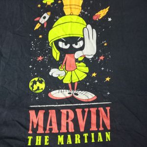 The Souled Store 2xl XXL Blue Tshirt Marvin The Martian