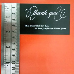 180 Big Thankyou Cards On 300 GSM Art Card