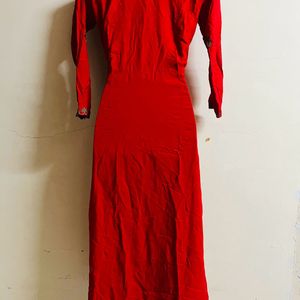 Red Designer Festival Wear Gown