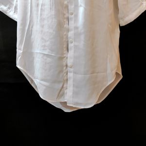 High Low Transparent White Shirt