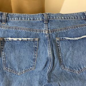 Imported High Waist Straight Jeans