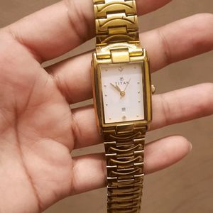 GOLD TITAN WATCH