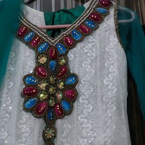 Anarkali Frock With Pajami Dupatta