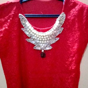 Red Necklace Top