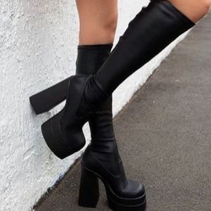 Y2k Bratz Black Boots