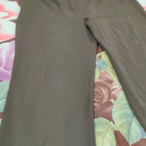 Brown Formal Wide Legged Korean Pants