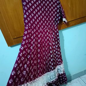 Frock Good Condition N Gotapatti Dress Combo Offer