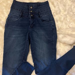 Super Skinny Blue High Rise Kraus Jeans