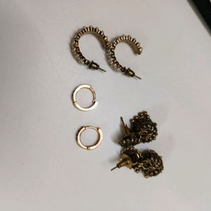 Beautiful 3 Pairs Of Earring For Women