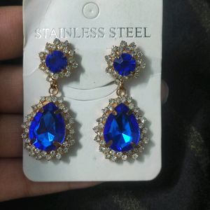 Rhinestone Long Earrings