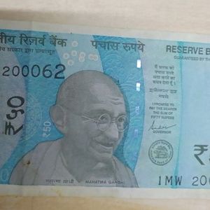 50 Rupees Note 2000 Unique