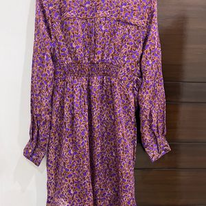 Women Purple Printed Dress