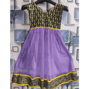 Frock In Purple Colour