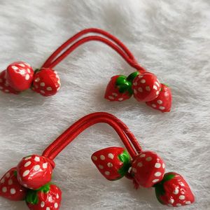 Strawberry  Hair ties🍓