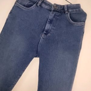 Blue High Waist Jeans For Women