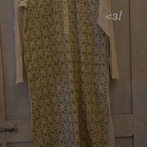 Kashmir Off White Kurta