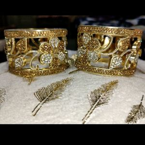 2'4 Bold Golden And Silver Bangles Just In 55/