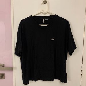 h&m oversized black tshirt