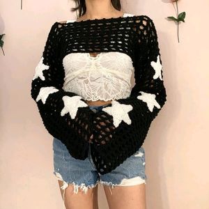 Crochet Handmade Stars Bolero