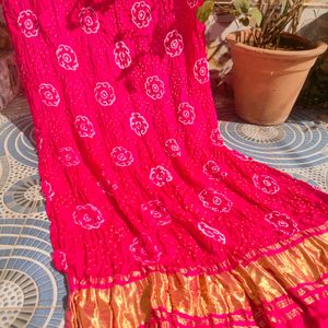 Pure Gaji Silk Fancy Rai Bandhej Dupatta