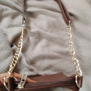 Brown Leather Sling Bag