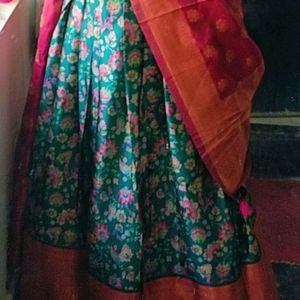 UNSTITCHED HALF SAREE