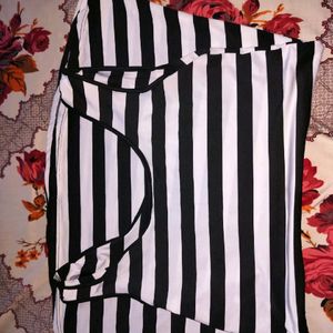 Black And White Striped Top/Dress