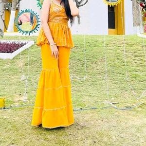 Sharara Dress For Haldi Function