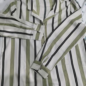 Wardrobe Ivory Striped Shirt