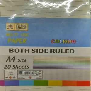 Both Side Ruled A4 Sheets