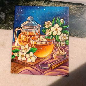 Kettle Tea Cup Painting