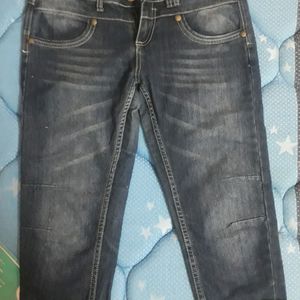 3/4th Jeans Pant For Woman