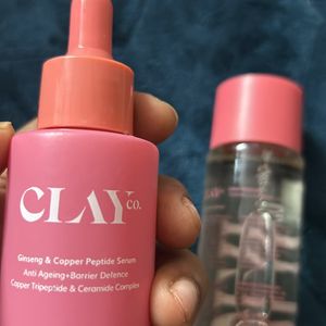 Clay Co. Cleansing Oil And Serum Full New Unused