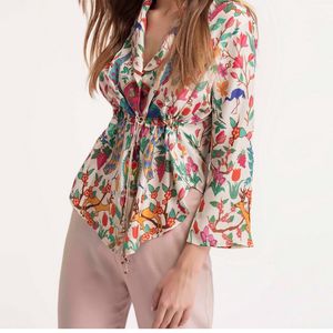 Peacock Cinched Shirt Jacket