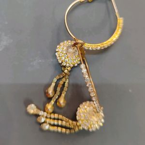 Hoop Stone Earrings