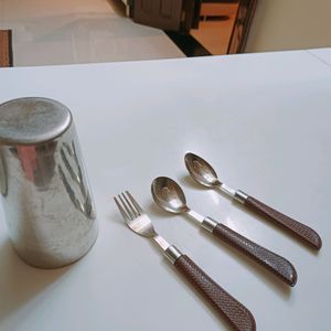 Glass With Spoon