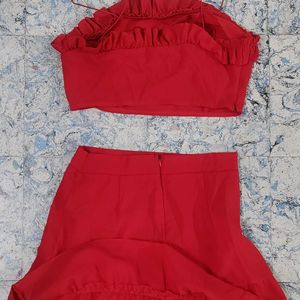 SHEIN Y2k Red Co-ord Set 🍒