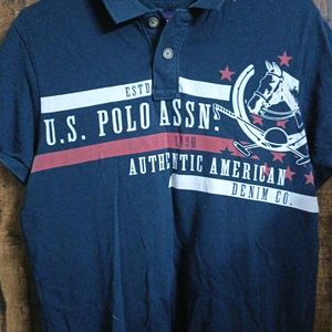 Blue Denim T Shirt From US POLO