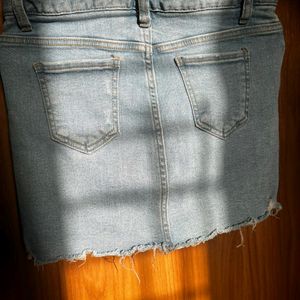 Blue Denim Skorts