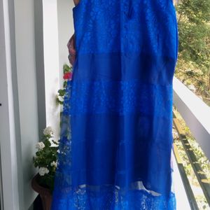 Blue Georgette Kurta