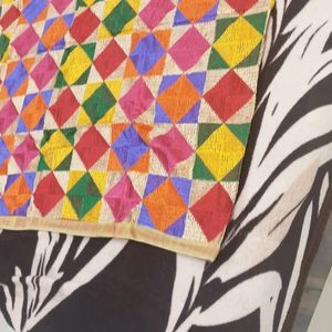 PEmbroidered Chiffon Phulkari Bagh Dupatta, Siz