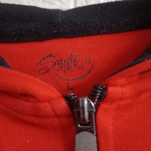 Red Hoodie Zipper