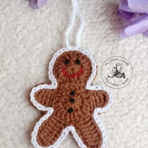 Crochet Ornament Gingerbread Man