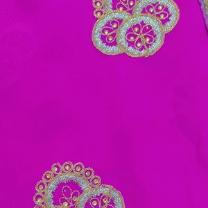 Golden Embroidery Saree