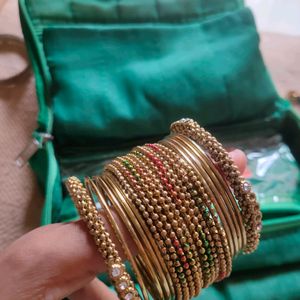 Gold Bangles Set