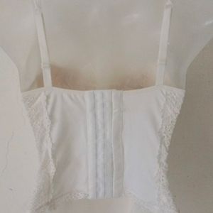 WHITE SEXY LACE CORSET