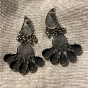 Oxidised Light Weight Earring