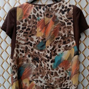 New Brown Art Top